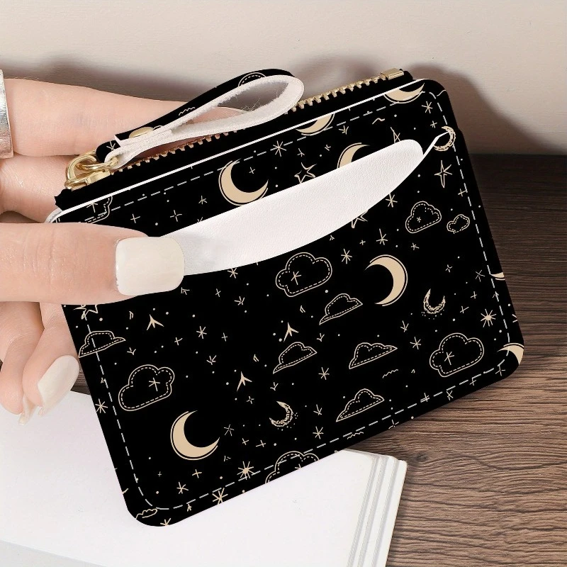Fashion Mini PU Wallets Coin Purses Card Holder Money Bag Women's Ultra Thin Zipper Wallet Change Pouch