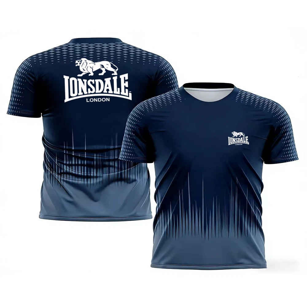 

Simple and stylish LONSDALE T-shirt, fashionable and trendy outdoor running 3D printed loose and breathable quick drying T-shirt