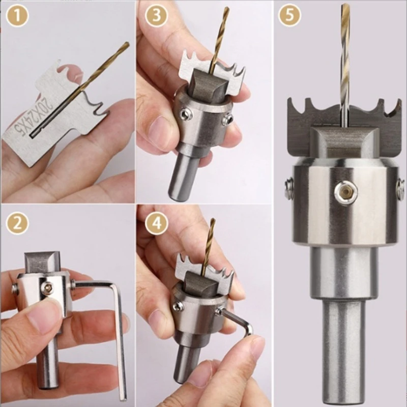 Craftsmanship Enhancement Steel Router Bit Set Fit for Wood Rings And Bead Making DIYer Jewelry And Beadwork Enthusiasts