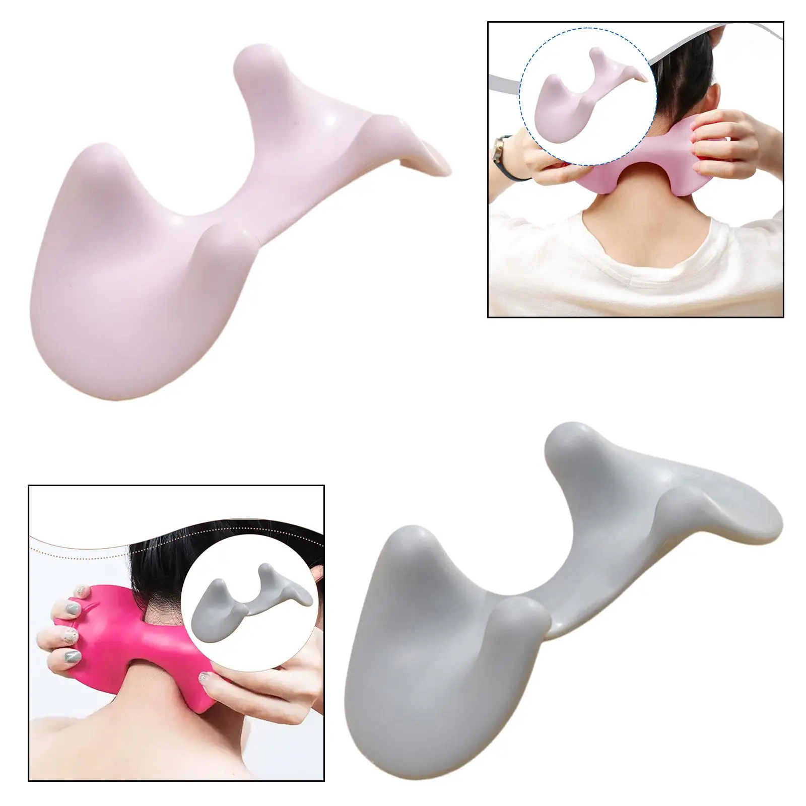 

Neck Massager, Manual Massage Machine, Comfortable Cushion Cervical Device Cervical Massager Pillow Neck Relaxer for Home Travel