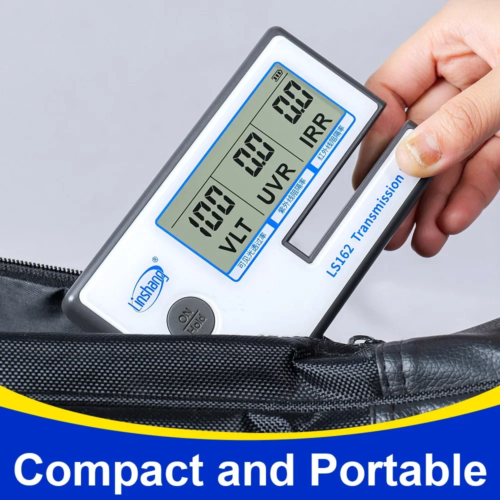

Tint Meter Solar Film Tester Window Transmission Meter IR UV VLT Measurement Window Film Tester for Car Tint LS162 LS162A
