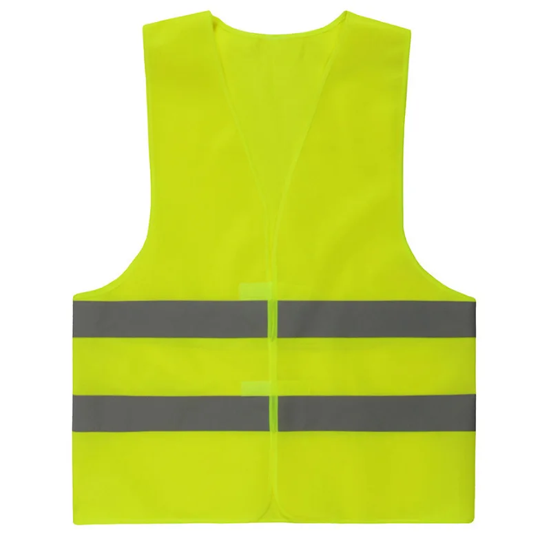 1Pc Reflective Strip Vest Car Emergency Fluorescent High Visibility Safety Vest Motorcycle Jackets Reflective Clothing Hi-Vis