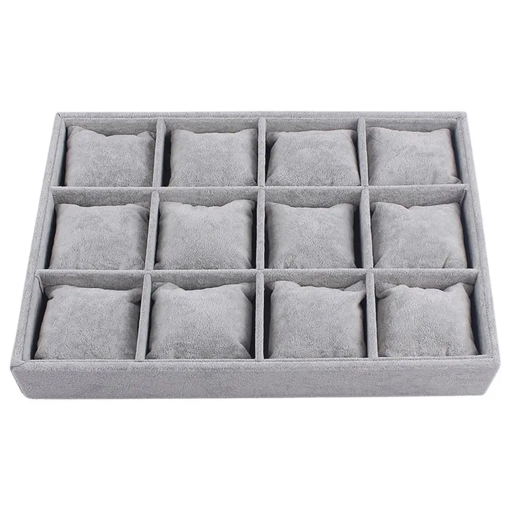 

Подносы-органайзеры для украшений с сетчатыми отделениями для часов, браслетов, подарков для мужчин, женщин, девочек