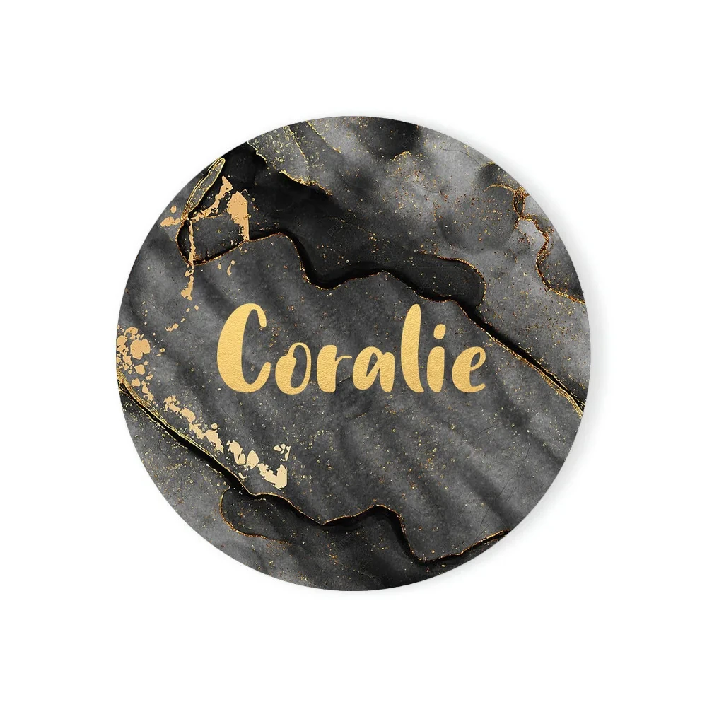 Personalised Custom Name Print Marble Coasters Customised Gift Marble Style Ceramic Coaster Sets Housewarming Room Bar Decor