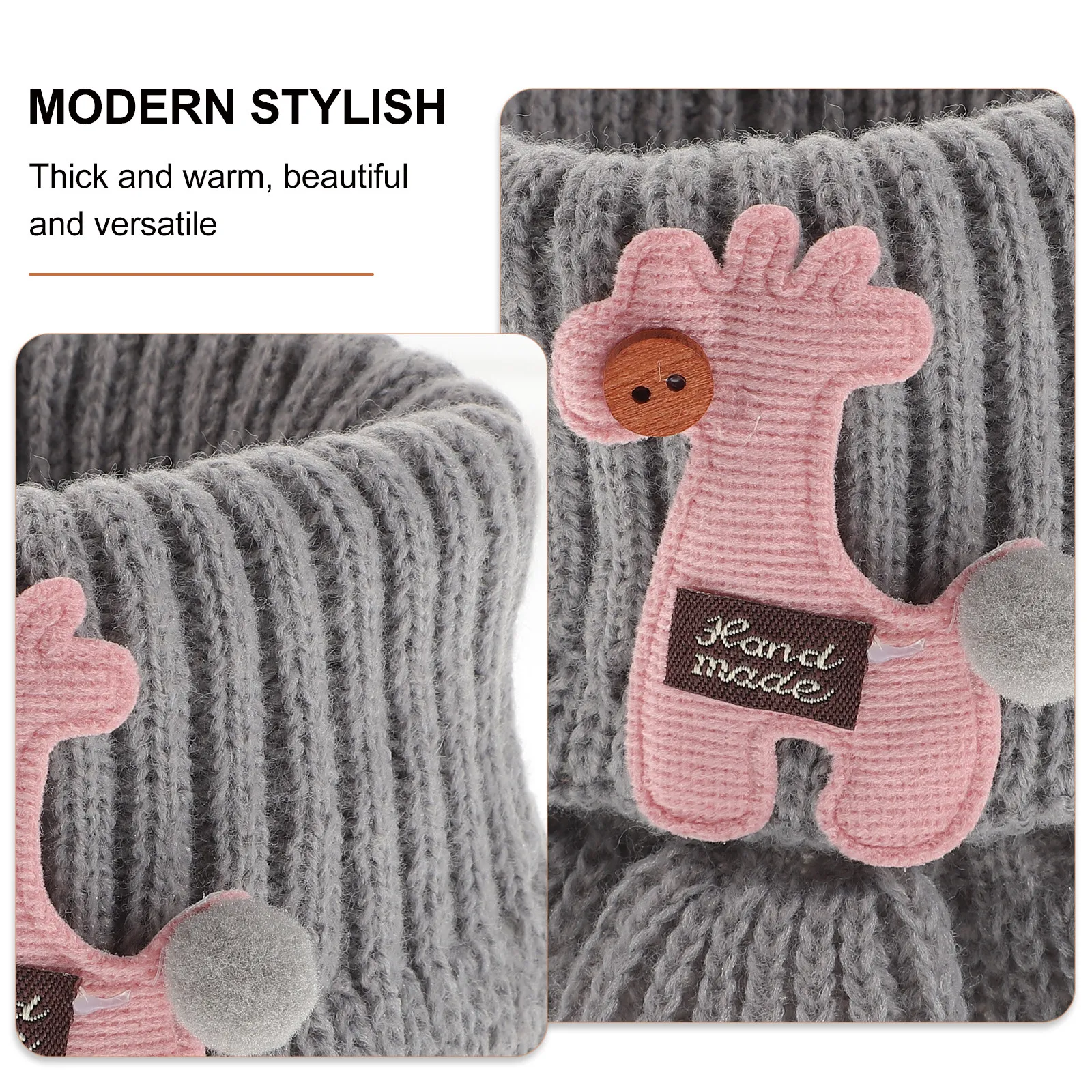Cartoon Scarf for Kids Extra Warm Knitted Design Winter Neck Wrap Ideal Gift for Toddler Boys Girls All Ages Kids Scarf Girls