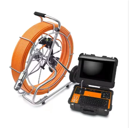 V13-3288PTN-1 Sewer Video Inspection System 60 Meters Cable Reel Pipelines Plumbing Camera with Pan and Tilt Head