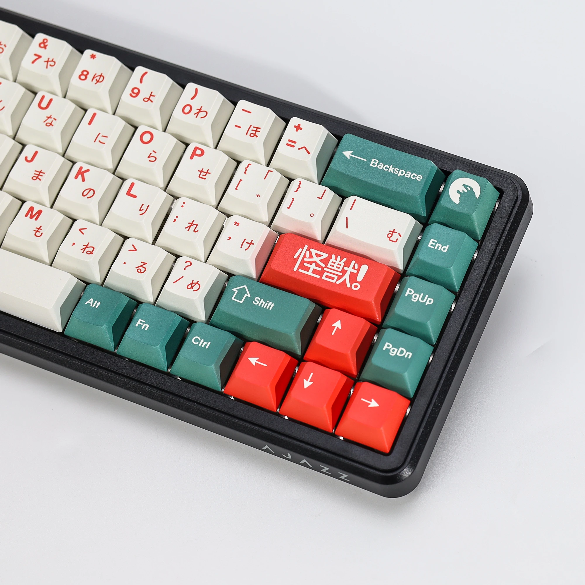 KBDiy Japanische Tastenkappen GMK Kaiju PBT 143 Tasten Retro PBT Cherry Profil Alice ISO Tastenkappen für 60% Gaming Mechanische Tastatur – Detail 11