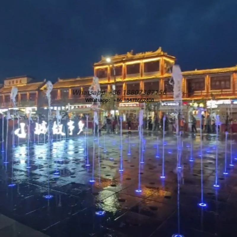 Customizable Outdoor Kids Play Floor Fountain Garden Dancing Water Dry Music Factory Price Program Control for Park Application