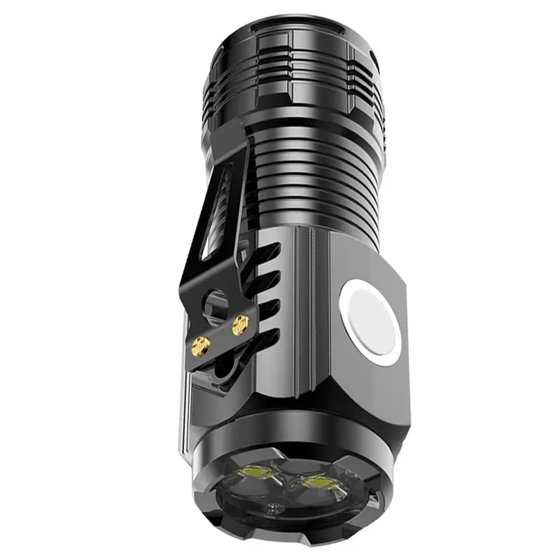 

Pocket Flashlight Portable Pocket Flash Light USB Side Light Super Bright Rechargeable Flashlight Multi-purpose Portable For