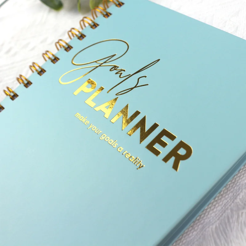 

Custom A5 A4 Wholesale Hardcover Spiral Organizer Planner NoteBook Printing with Gift Box