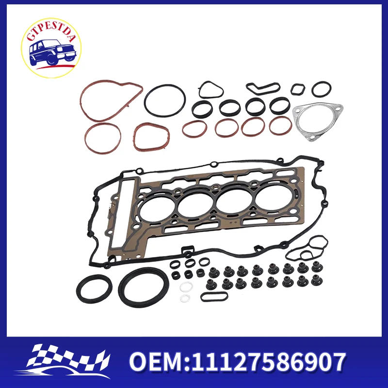 

Engine Rebuild Overhaul Gaskets Seals Kit 11127586907 898.100 for BMW 116i 118i 316i F20 F30 MINI Cooper S R55 R56 R57 R58 1.6T