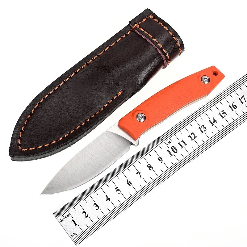 

HWZBBEN Z040 Self Defense Straight Knife Fixed Blade Knife Outdoor Camping Hunting Pocket Kitchen G10 Handle Multi-purpose Edc