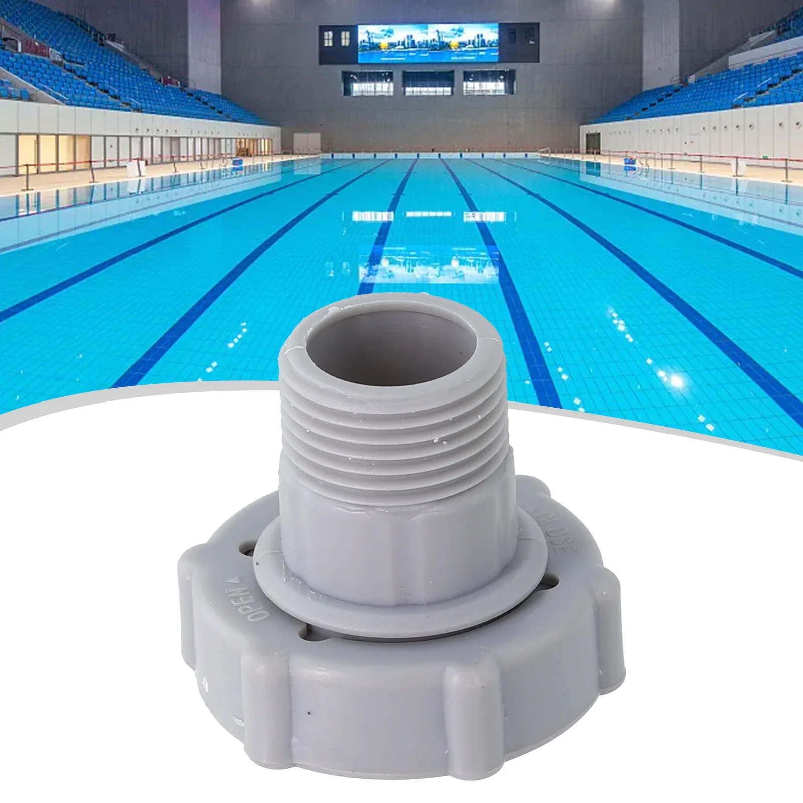 

1pc Pool Drain Valve Replacement Pool Connector Adapter Above Ground Swimming Pool Drain Fitting Connects For P6A1420 D1420 Part