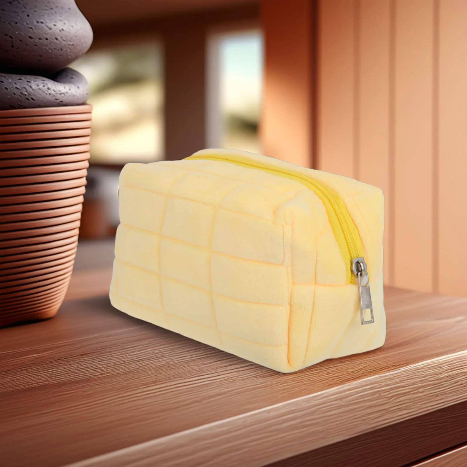 

Cute Small Soft Makeup Bag Multifunctional Storage Pouch Portable Organizer Mini Pouch for Travel School Work