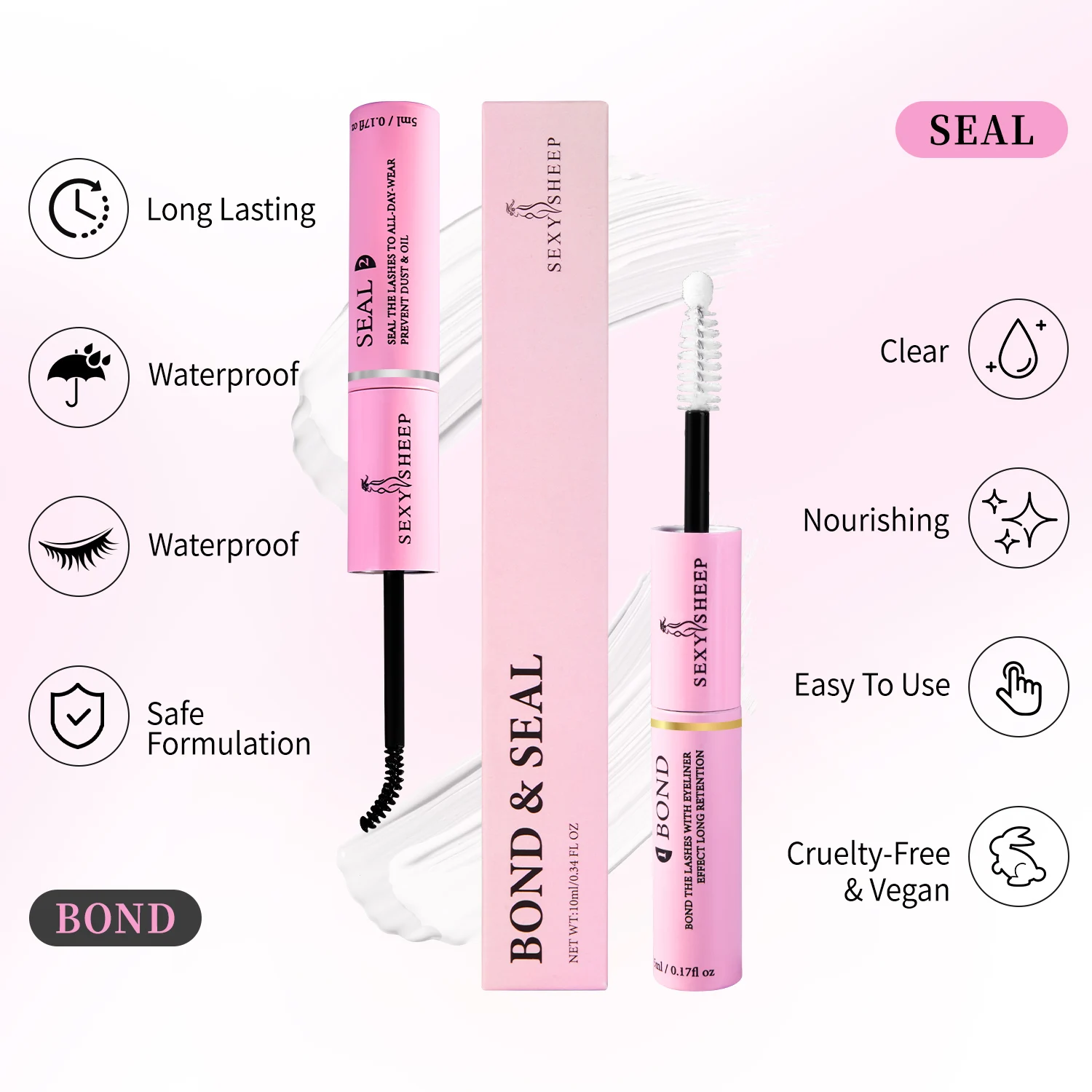 Eyelash Gluing and Sealing for Eyelash Clusters Strong Fixed Eyelash Glue Lasting 48H Eyelash Gluing Glue Eyelash Extension