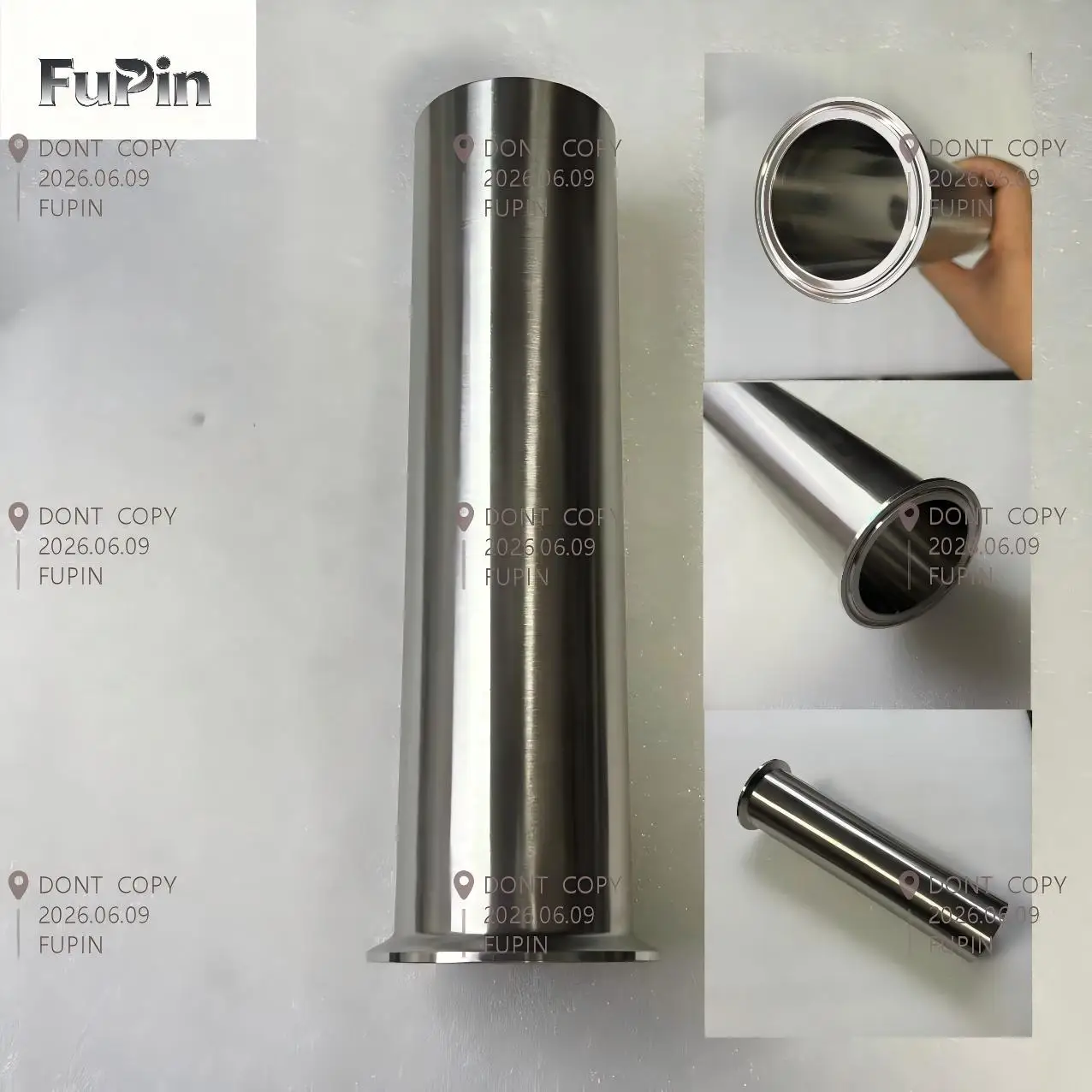

304Stainless Steel Filling Machine Accessories Cylinder Barrel, Material Bucket, Piston Cylinder Barrel, Dosing Cylinder1pcs