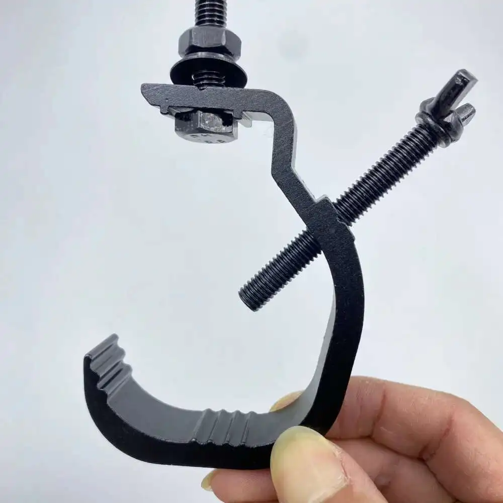 LED PAR Light Clamp Aluminum Alloy Truss Mount Hook Lightweight C Clamp Bracket for Stage Lighting Stand DJ Audio Truss System