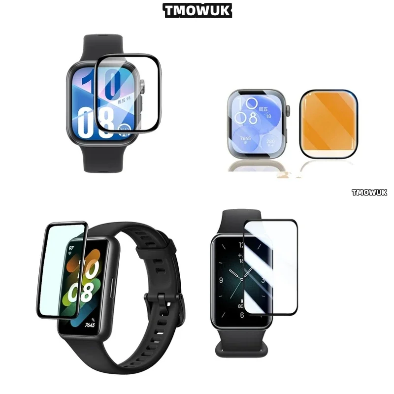 For Huawei Band 6 7 8 9 10 B6 B7 Watch D2 Fit 3 4 Pro Special Edition - Ultra - Clear Soft Flexible Screen Protective Film 3D Cu