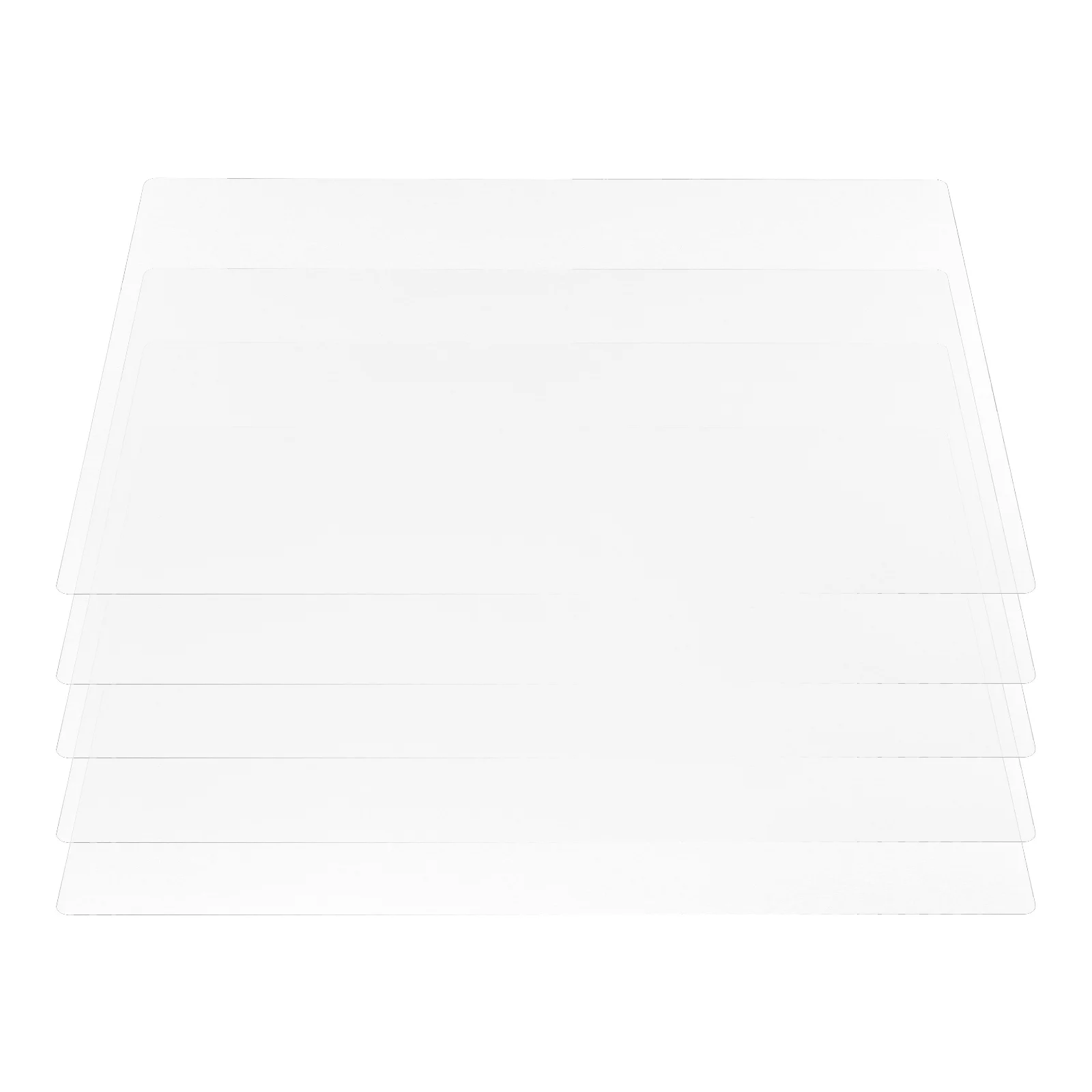 5 Sheets Writing Pad Transparent Anti-slip Students Boards Mats School Backing Plate