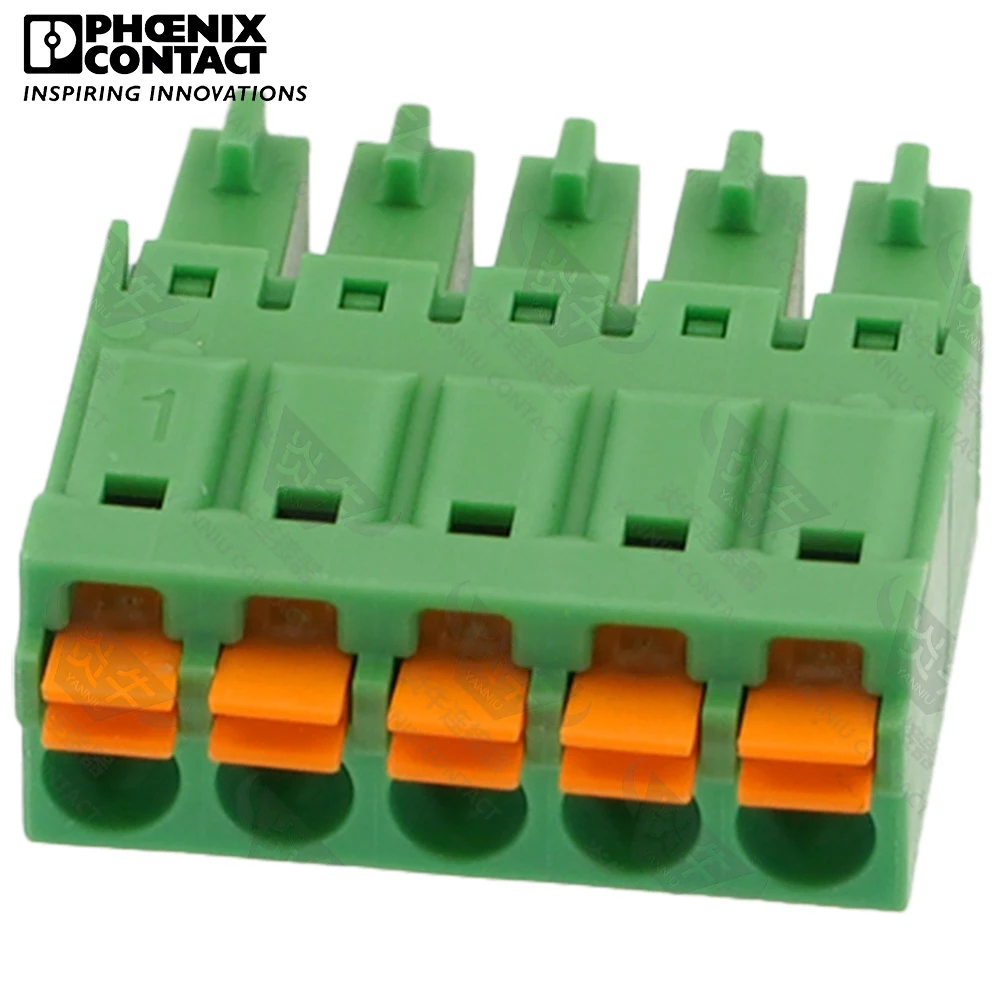 1Pcs 3.81mm Original Genuine Phoenix Connector PCB Pluggable PLUG-IN Terminal Block 5 PIN FMC 1.5 ST 3.81 1745920 8A 160V