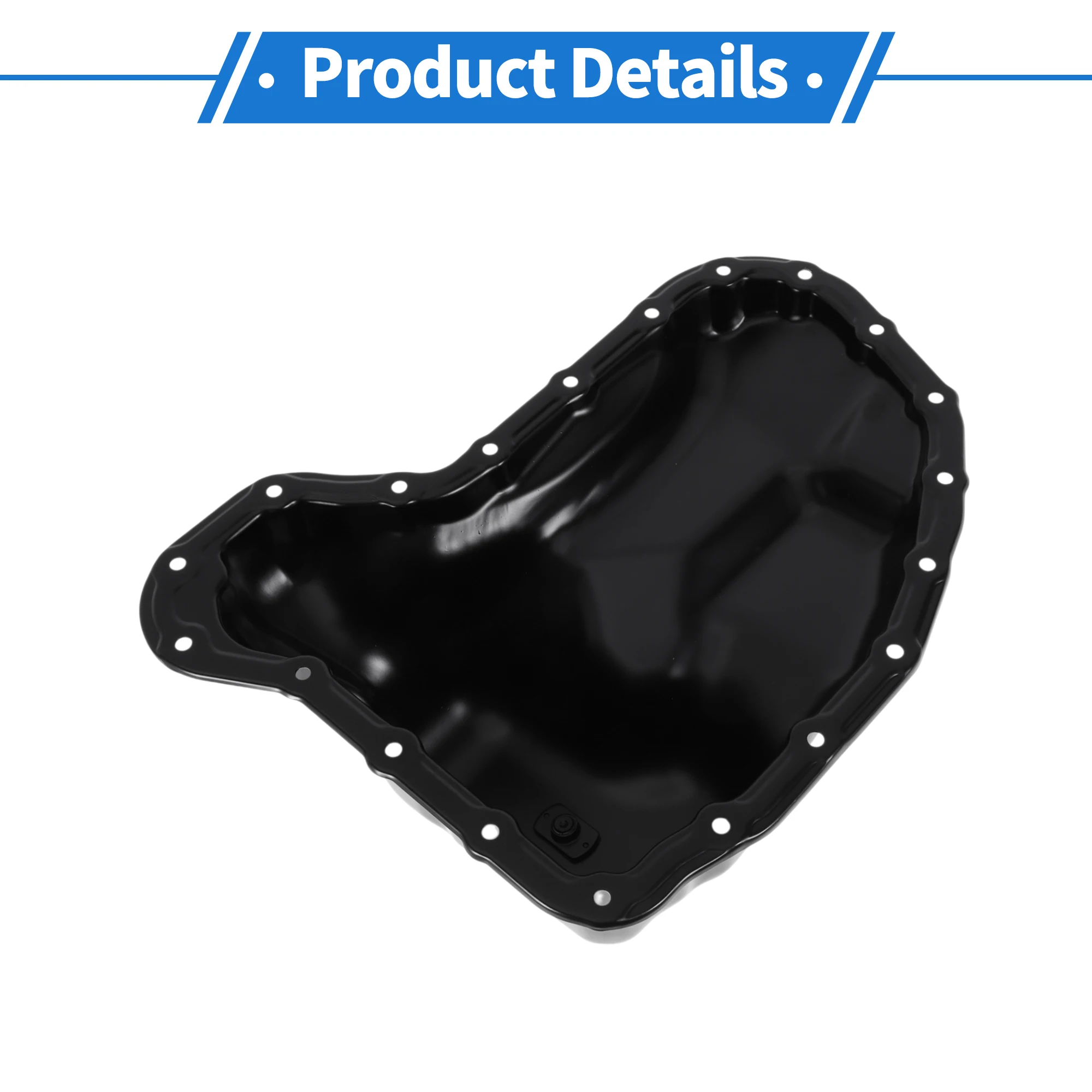 UXCELL No.1210275021 Coppa dell'olio motore Coppa dell'olio Coppa dell'olio della trasmissione per Toyota Tacoma 2005-2016 Acciaio nero