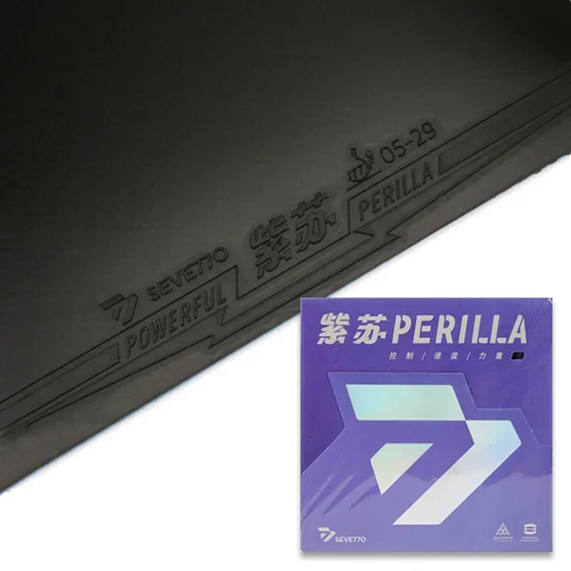 Sevetto Perilla Sticky Table Tennis Rubber Sheet No Need to Glue Pips-in High Elasticity Ping Pong Racket Rubber Control & Speed