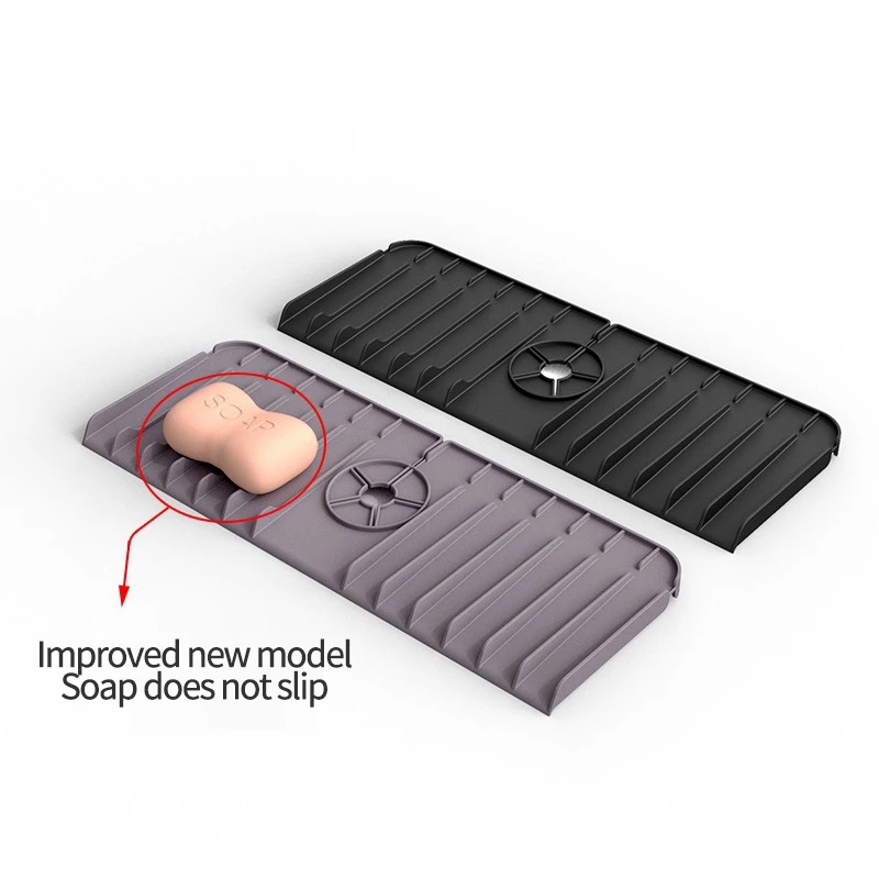 Bateria kuchenna silikonowa mata odpływowa umywalka odporna na rozpryski osłona do drenażu, szybka mata susząca osłona blatu