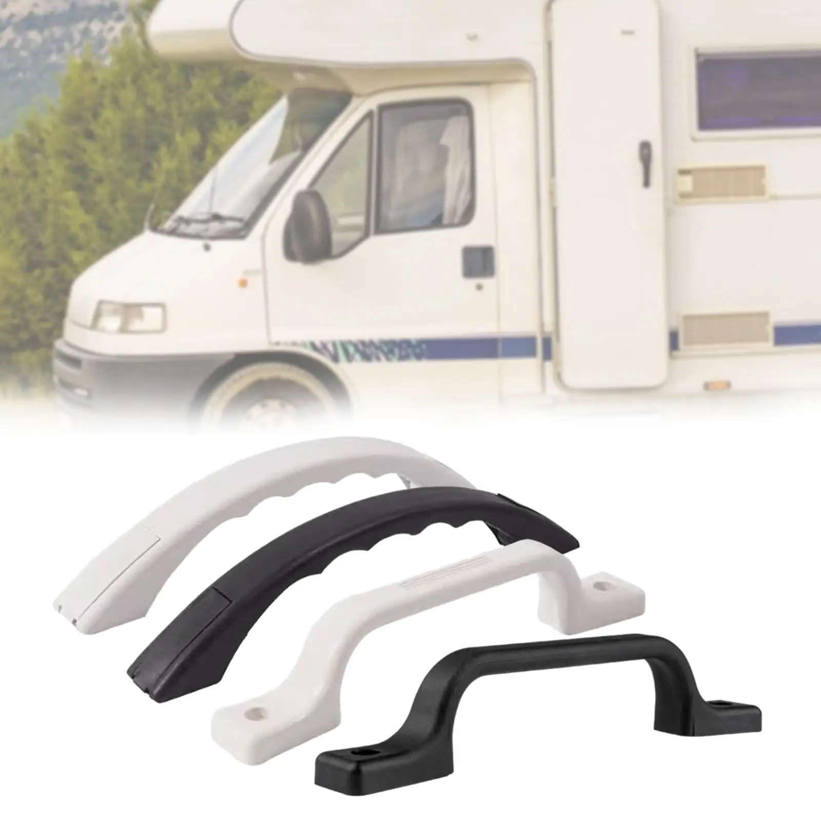 9inch RV Cargo Trailer Door Handle Grab Bar Accessories Comfortable Grip Lightweight for Automotive Sturdy Handrail Universal