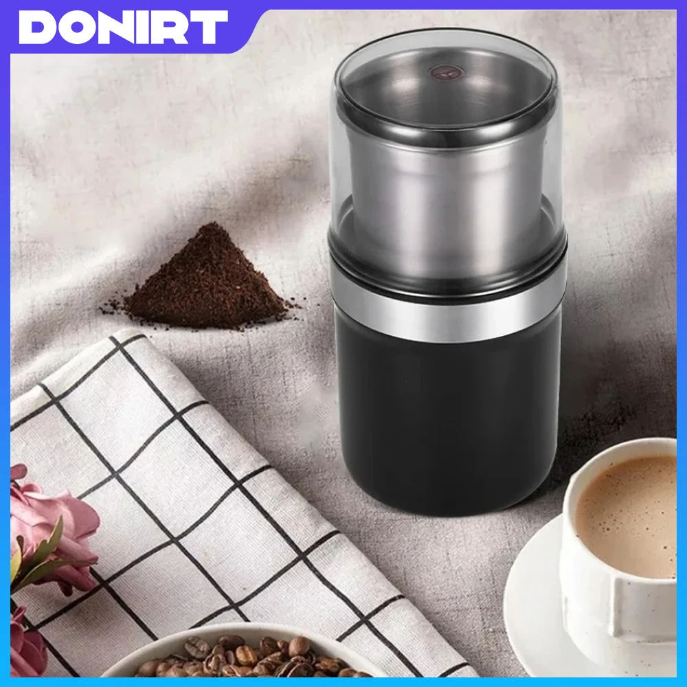 

Donirt 110V/220V Electric Small Coffee Grinder Meat Garlic Grinder Kitchen Cereal Nuts Beans Spices Grains Grinder Machine