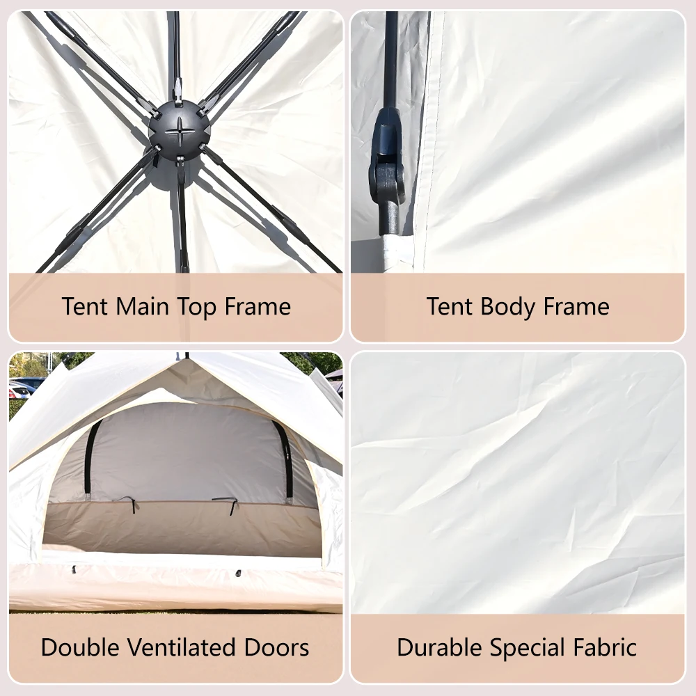 

Палатка-тент автоматическая раскладная для 2 человек, 1 спальня, водонепроницаемая, легкая, с сеткой, 1500-2000 мм, для походов