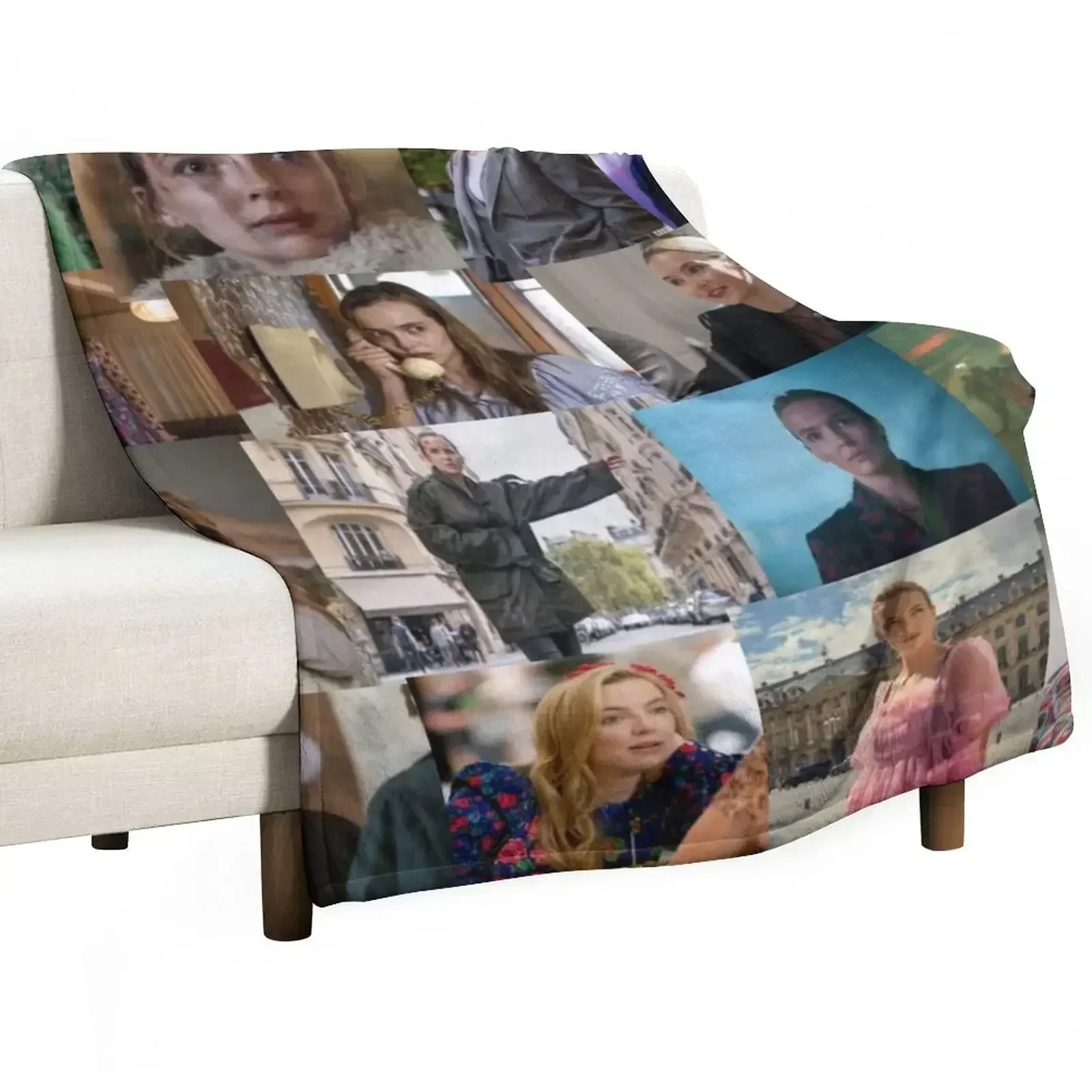 villanelle Throw Blanket Beautifuls for sofa funny gift Moving Vintage Furrys Blankets