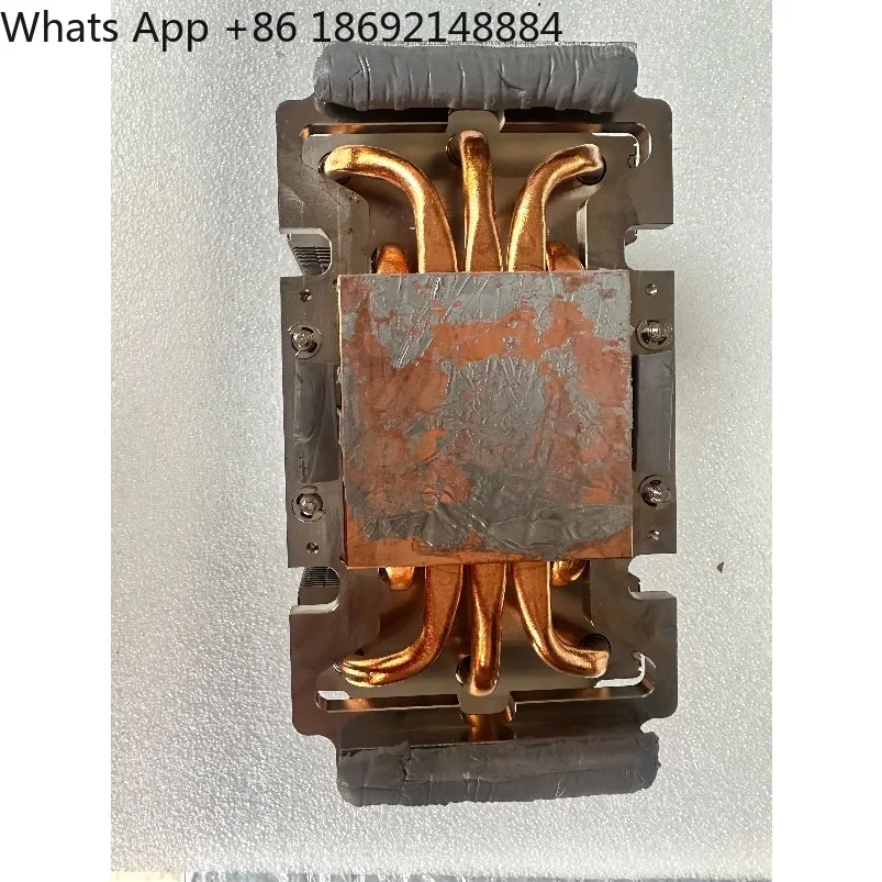 Original disassembly v100 sxm2 radiator copper bottom copper pipe 4u server radiator adapter plate universal 9cm high