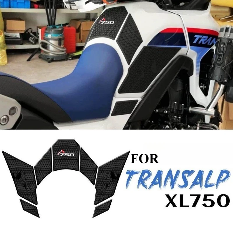 

XL750 Transalp Tank Traction Side Pad Gas Fuel Knee Grip Decal For Honda XL 750 2024 2025 Motorcycle Stickers Motor Accessories