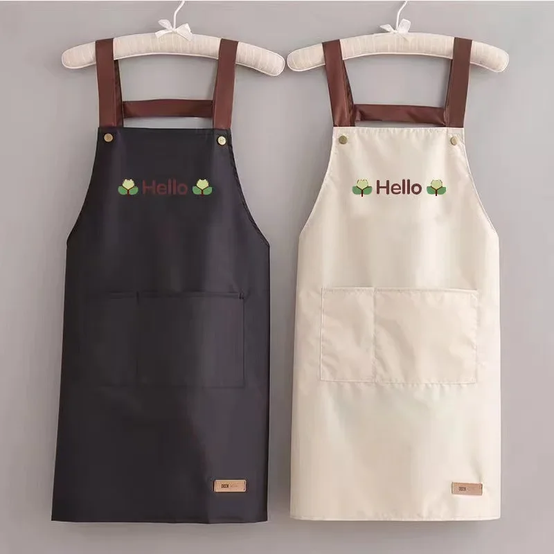 

New Apron Kitchen Waterproof and Oilproof Work Clothes Catering Women's Version of The Waist