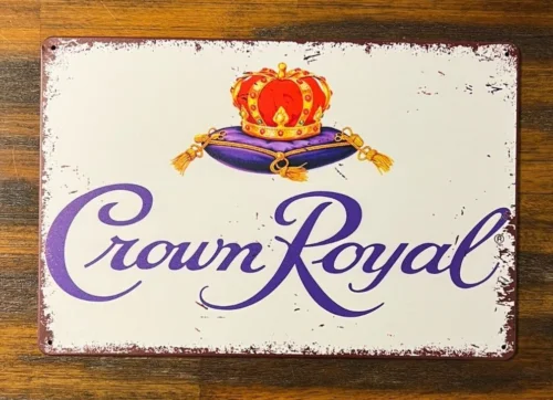 Crown Royal Novelty Metal Tin Sign 8