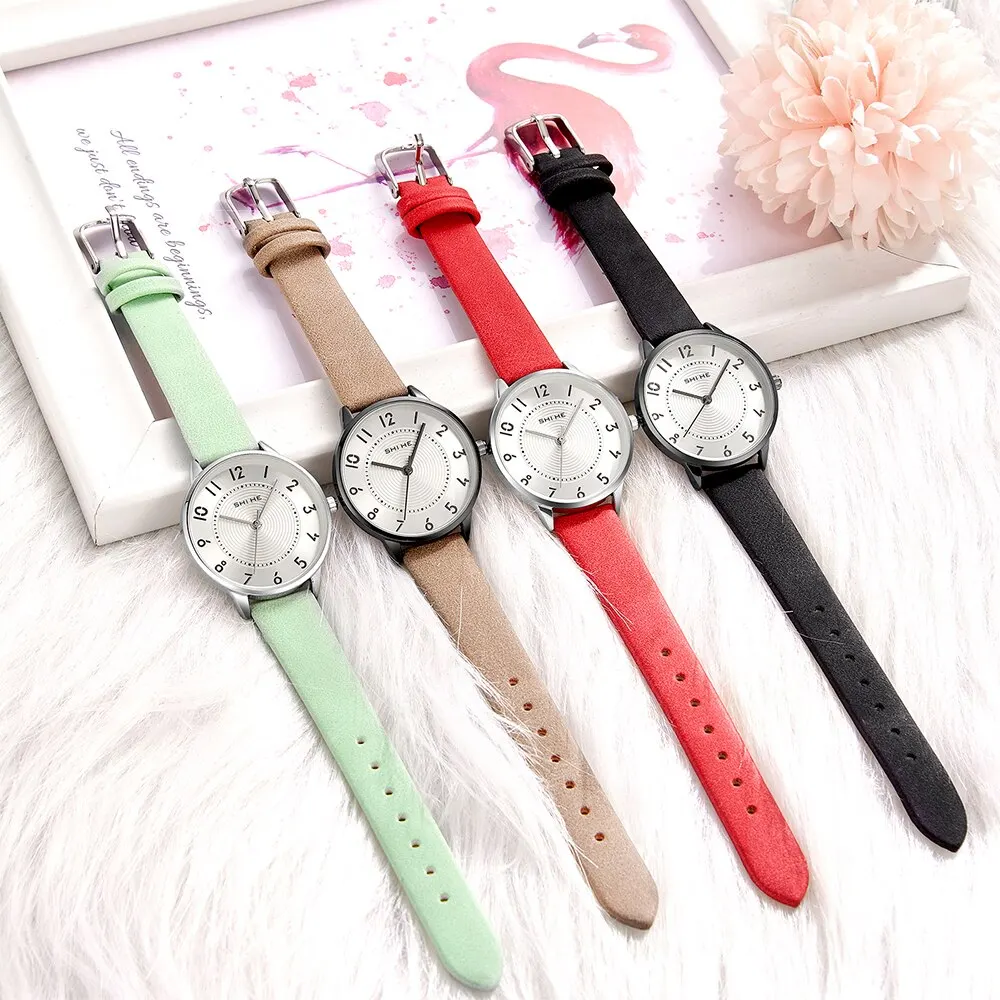 NEW SHIHE Relógios Quartz Wrsitwatches das mulheres moda clássico relógio Montre Femme