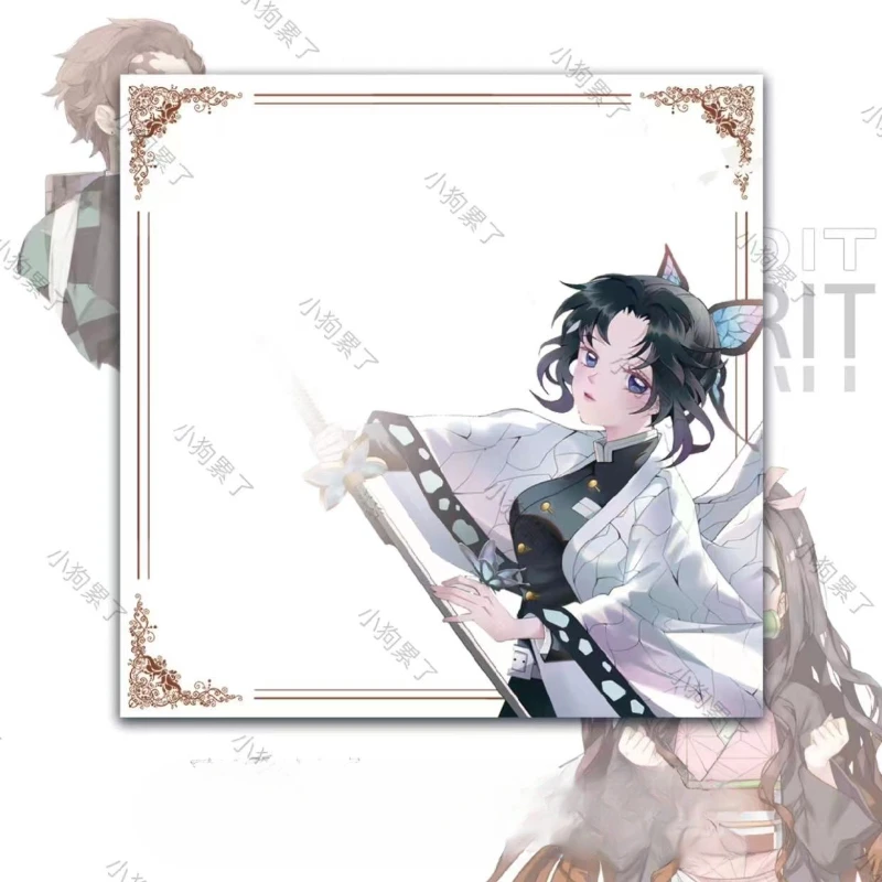 Bloc-notes collants périphériques Anime, notes décoratives avec collant, 50 pièces, Kamado Tanjirou, Kamado Nezuko, Hashibira Inosuke