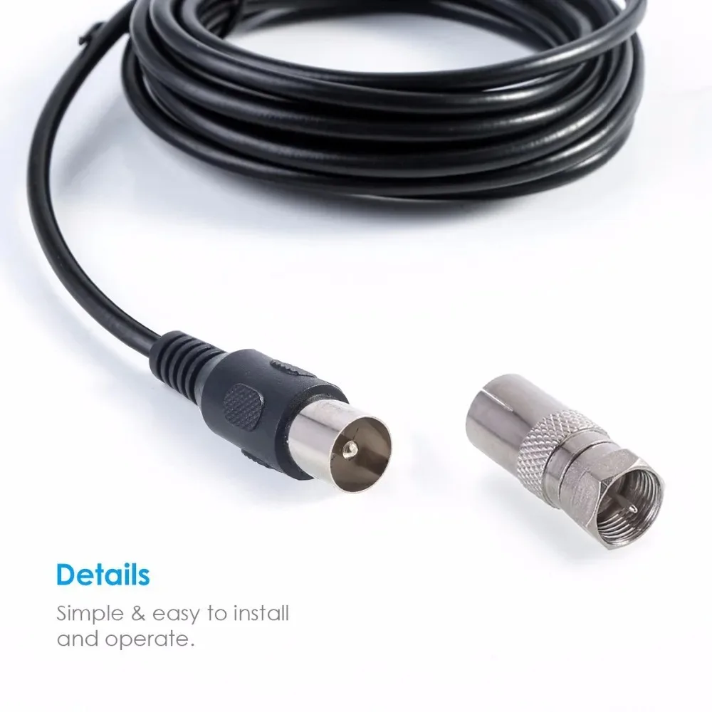 New Digital Tv Antenna Receiver Indoor and Outdoor High-Definition Digital Terrestrial Wave Hdtv Tv Antenna Supports Multiple Co