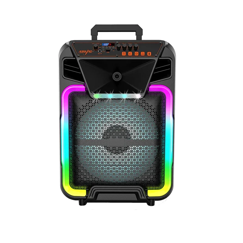 

15 Inch Party Speaker Wireless Microphone Karaoke Bluetooth 5.0 TWS Pairing 15 Inch Party Speaker