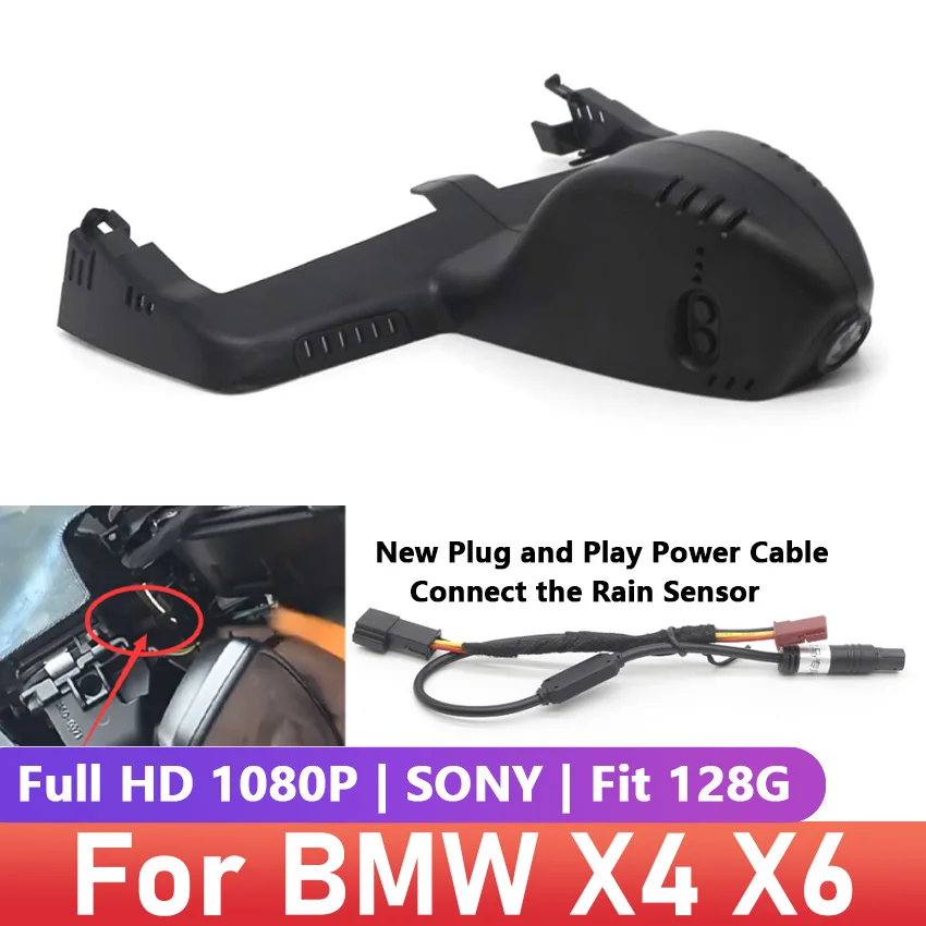 New! Easy Installation Car DVR Wifi Dash Cam Video Recorder Camera For BMW X4 X6 M KW8 xDrive25i 2019 Plug and play DashCam