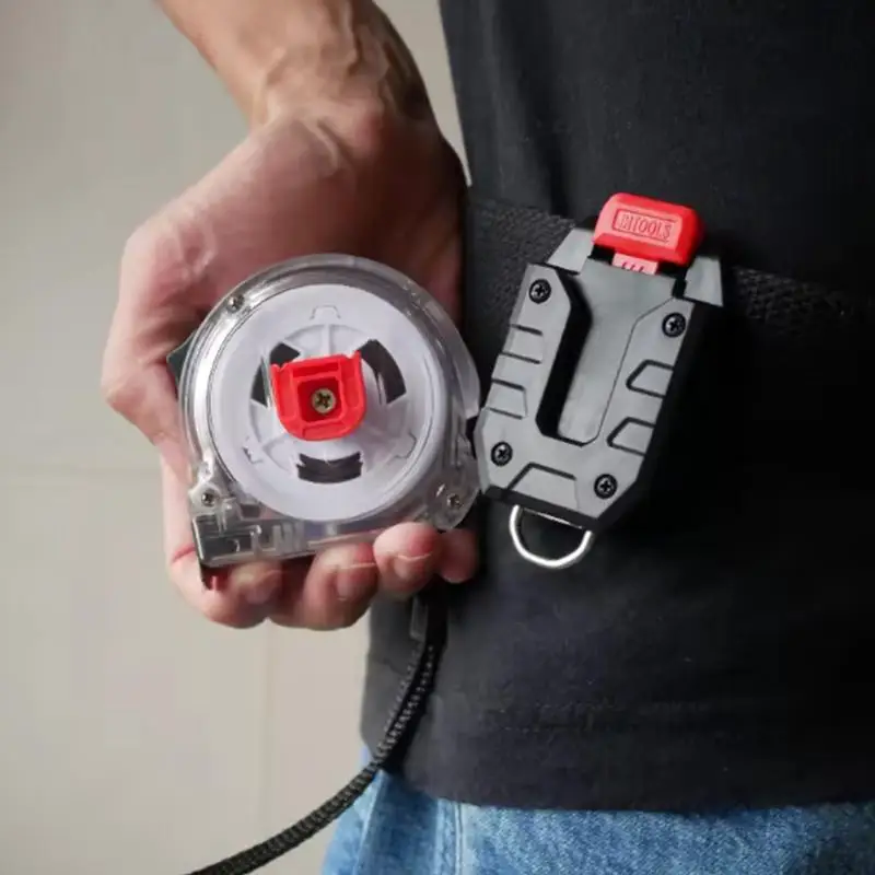 L. NEW Universal Tape Measure Quick-hanging Belt Clip For Tajima Digital Measuring Tape Laser Man Gift