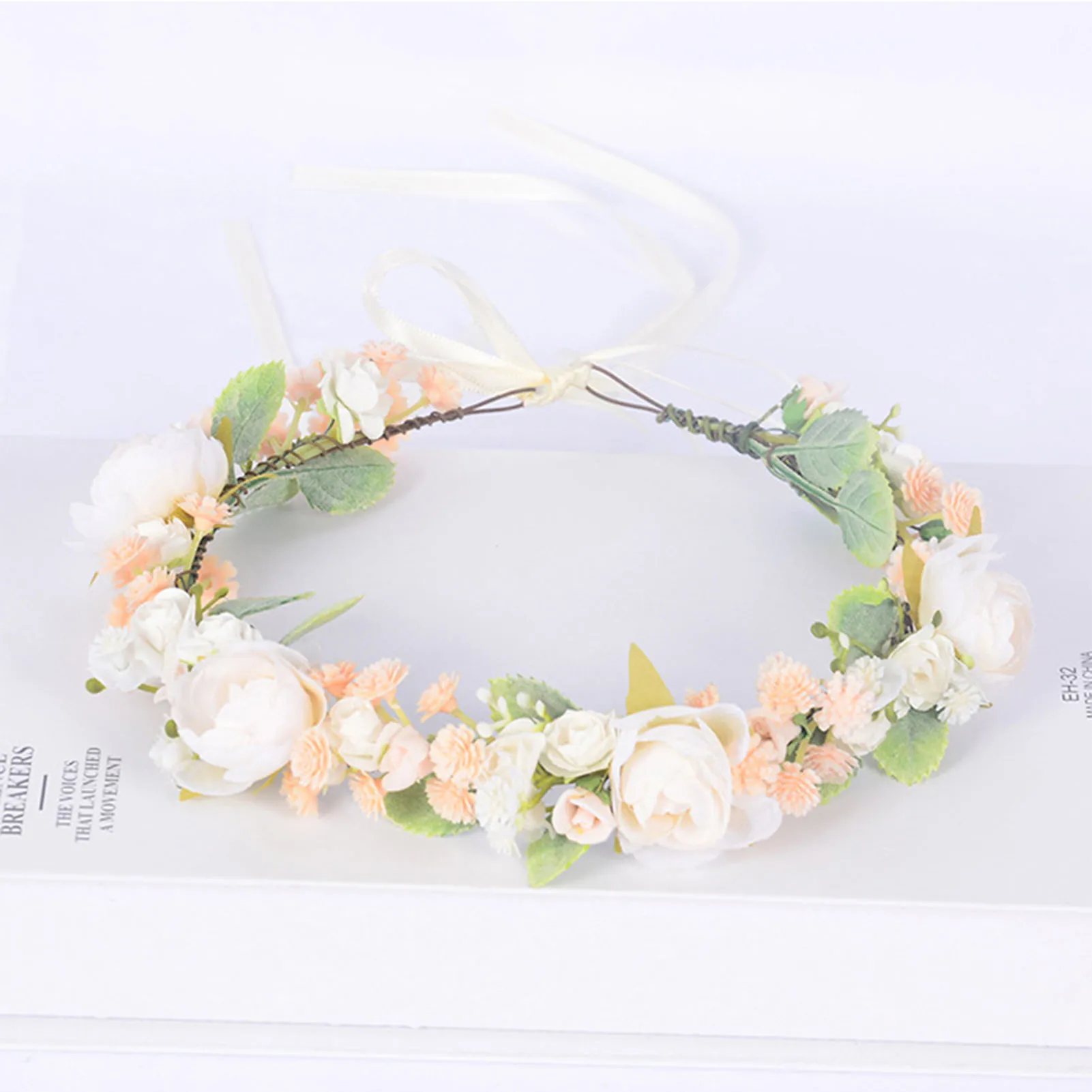 

Flower Wreath For Women Gentle Cloth Hairband For Birthday Party Wedding Photo Props Festival Hair Decor Trendy Hair Accessories