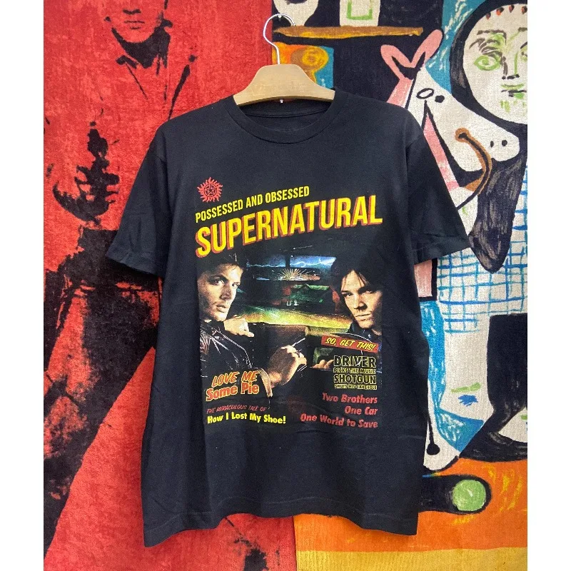 2000er Retro Supernatural American TV Series (Herren-T-Shirt, Sommer, neuer Stil, Unisex, lässiges Mode-T-Shirt)