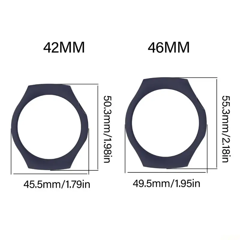 B03F Protective Face Cover PC Frame Guard Not Scratch Shatterproof Designs Hollow Watch Case Easy installs for Watch 5