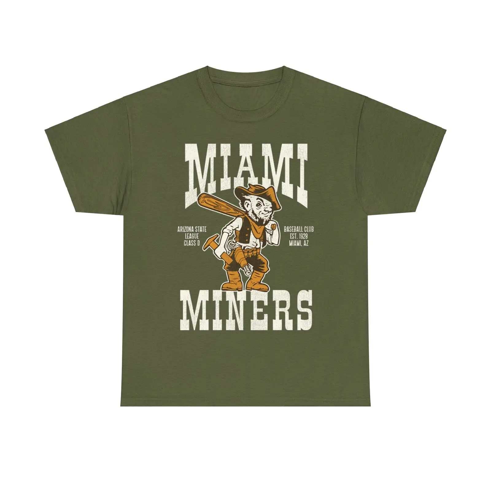 Miami Miners Nostalgic Retro Baseball Team T shirt