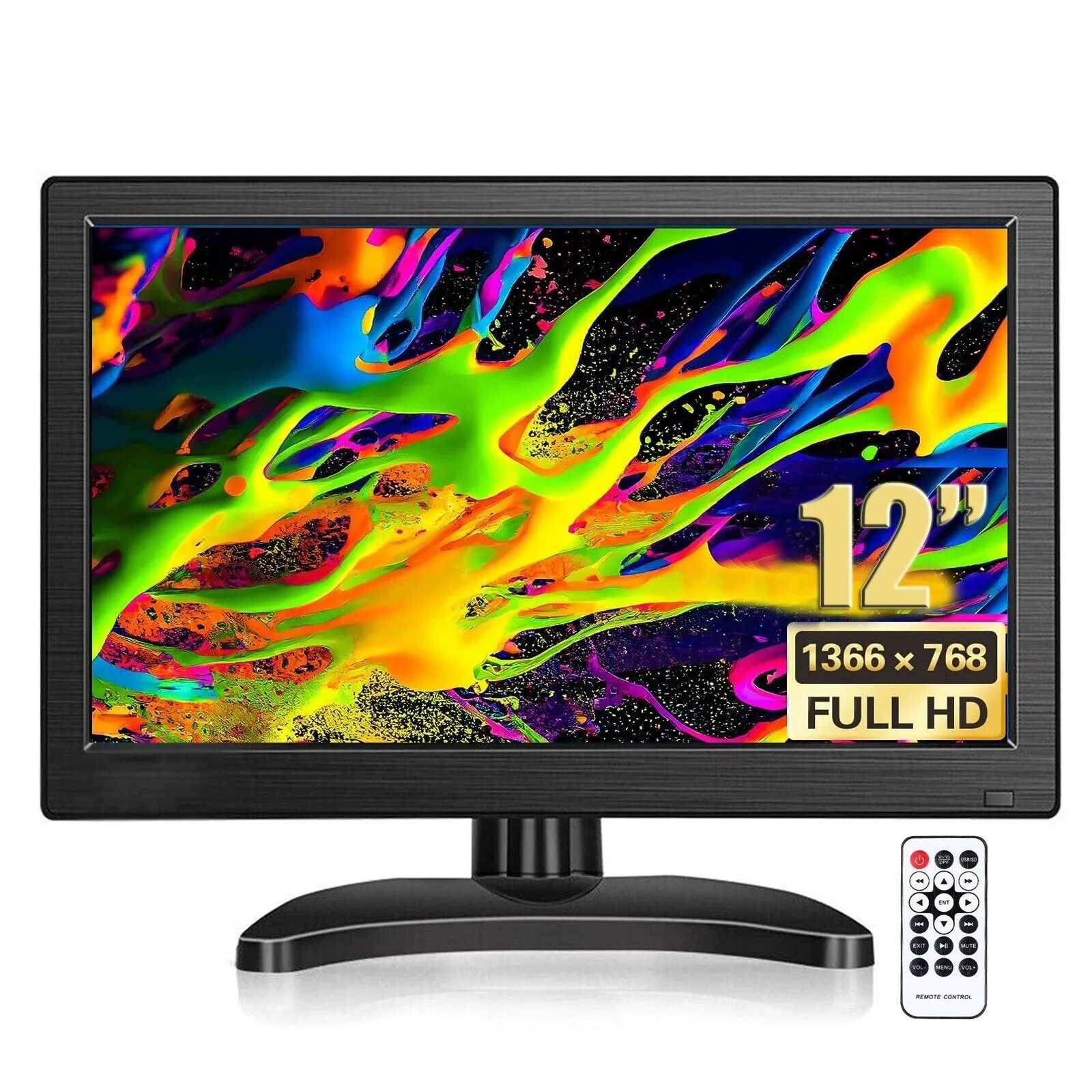 

Lastbus 12 inch LCD HDMI Monitor VGA BNC AV 1366x768 Home Security CCTV Monitor Screen