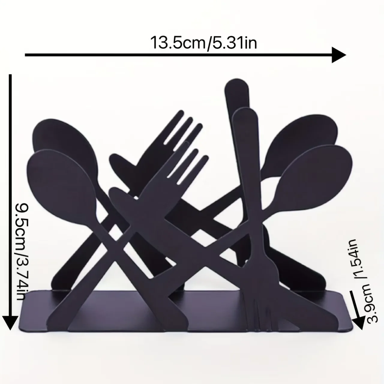 Metal Crafts Nordic Creative Iron Art Paper Towel Holder Vertical Napkin Holder Paper Clip Dining Table Storage Rack