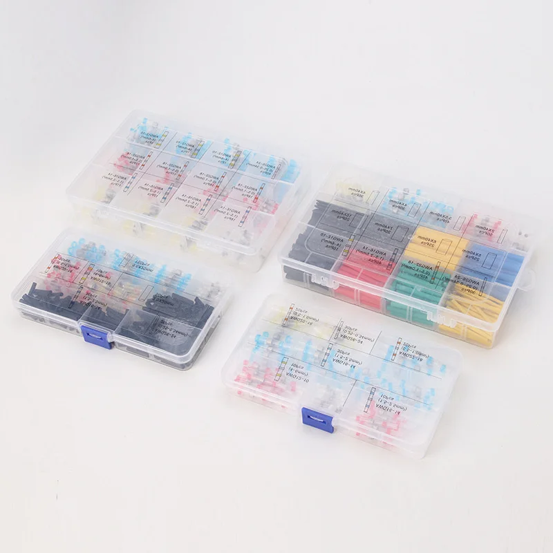 

50/100/120PCS Solder Ring Heat Shrink Butt Connectors, Waterproof Wire Splice Terminals With Solder Seal