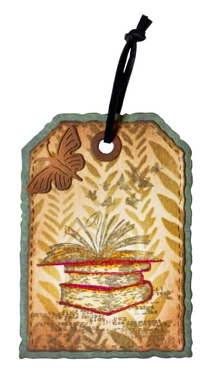 Tag Envelope Grunge Collection Vintage Roses butterfly Splash Label Metal Cutting Die Stamp Scrapbooking Diary Decoration Emboss view 6