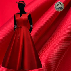 Luxury Mikado Satin Fabric by the Yard for Bridal Wedding Dresses, Evening Gowns, Prom Suits, and DIY Sewing Projects
